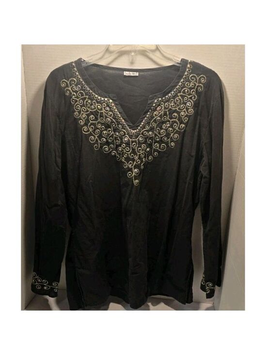 Studio West Tops - Studio West Blouse Long Sleeve Large